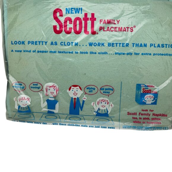 Scott Family Placemats 24-Pack New Old Stock 10.5" X 14.5" Paper Floral Bird - Picture 7 of 10